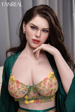 155cm/5ft1 F-cup Big Breast Real Skin Silicone Sex Doll - Gina ROS Fair