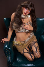 164cm/5ft5 F-cup Silicone Sex Doll - S40 Dark Tanned Leopard - BestDollForYou