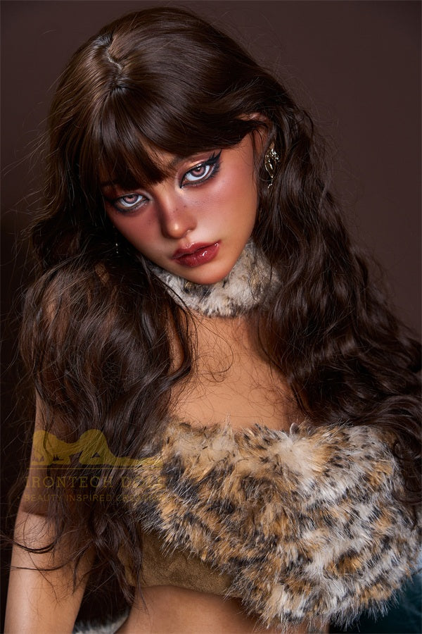 164cm/5ft5 F-cup Silicone Sex Doll - S40 Dark Tanned Leopard - BestDollForYou