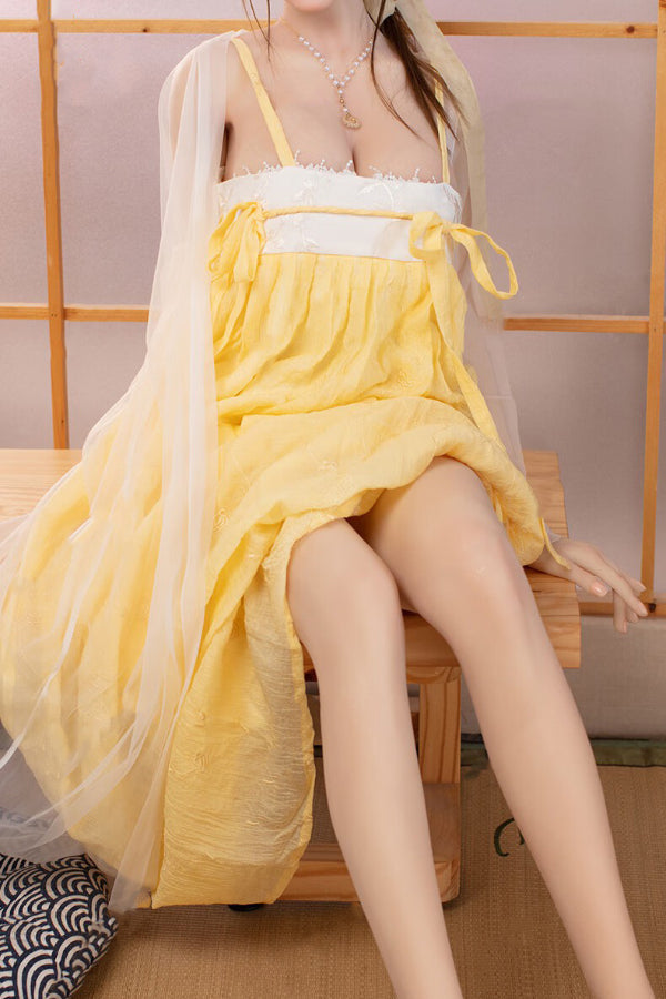 160cm/5ft3 D-cup Chinese Silicone Head Sex Doll - Wennie - BestDollForYou