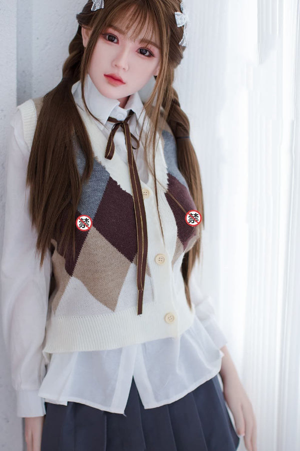 150cm/4ft11 D-cup Japanese Silicone Head Sex Doll -  A35 Sora - BestDollForYou