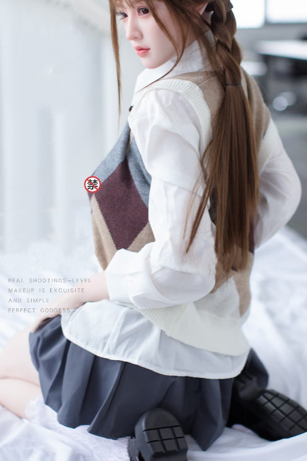 150cm/4ft11 D-cup Japanese Silicone Head Sex Doll -  A35 Sora - BestDollForYou