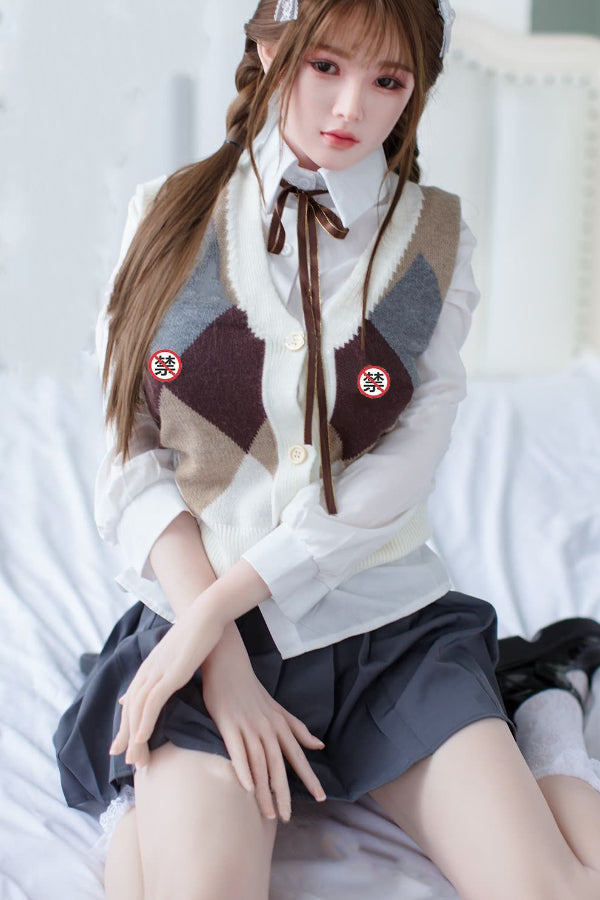 150cm/4ft11 D-cup Japanese Silicone Head Sex Doll -  A35 Sora - BestDollForYou
