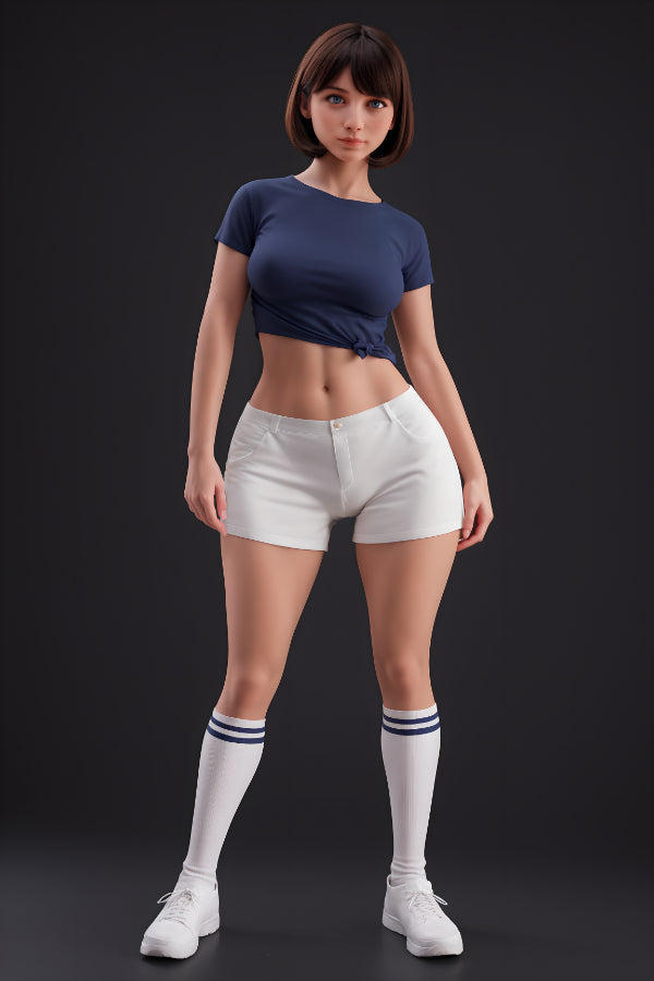 151cm Petite Big Booty Chubby Silicone Head Sex Doll - Jade - 我的商店