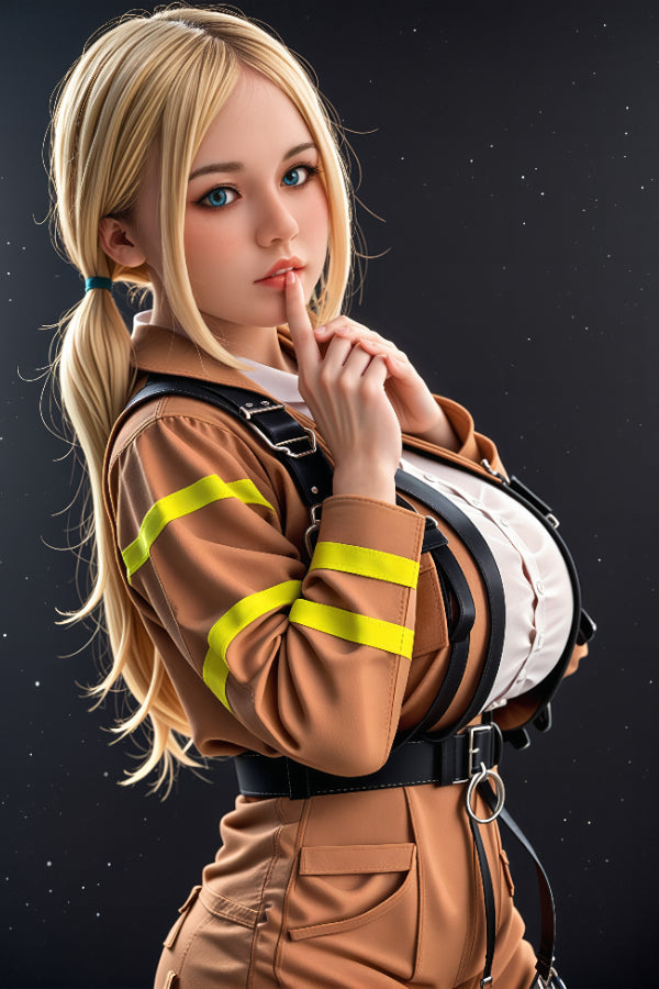 153cm/5ft N-Cup Blonde Hybrid Sex Doll 