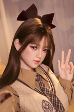 160cm/5ft3 D-cup Silicone Japanese Head Sex Doll - Ren - BestDollForYou