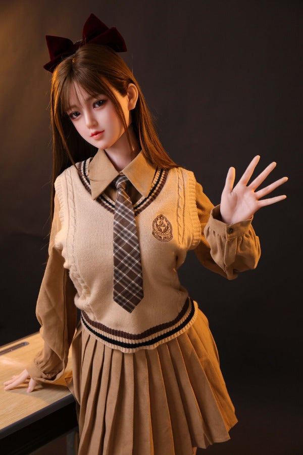 160cm/5ft3 D-cup Silicone Japanese Head Sex Doll - Ren - BestDollForYou