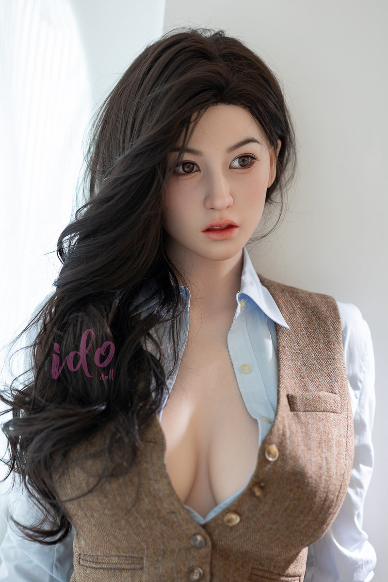US In Stock - 167cm/5ft6 F-cup White Skin Silicone BBW Sex Doll ID8