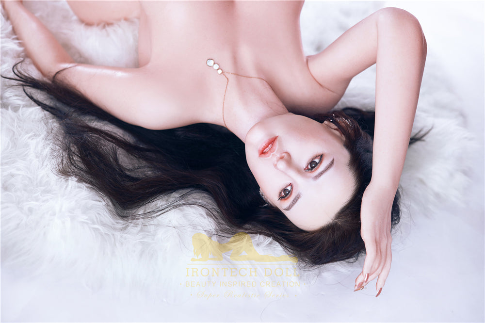 162cm/5ft4 I-cup Big Boobs Silicone Fair Skin Black Hair Sex Doll –S2 - BestDollForYou