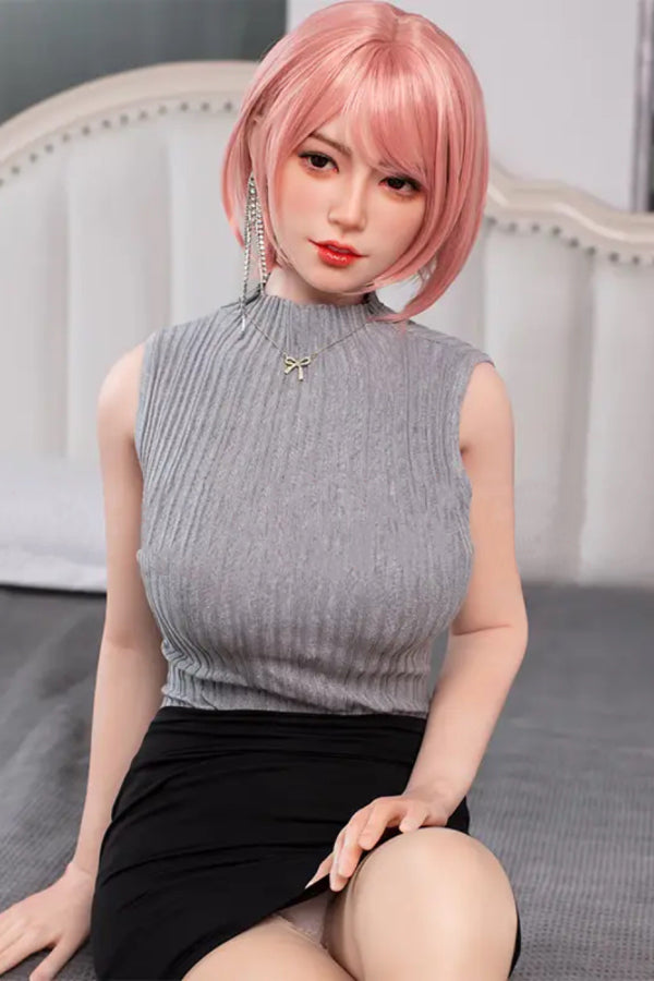 160cm/5ft3 D-cup Silicone Head Sex Doll - A55 Nan - BestDollForYou
