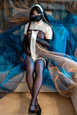 162cm/5ft4 A-Cup Lifelike Halloween Nun Silicone Love Doll - S37 - BestDollForYou