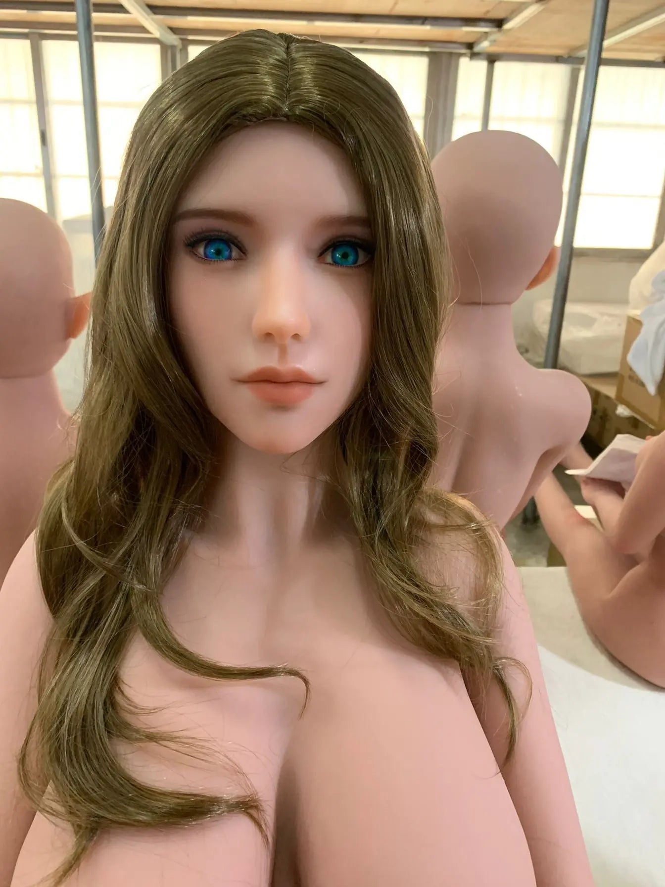 US In Stock - 157cm/5ft2 H-cup Beautiful Realistic STPE Sex Doll -  Head 