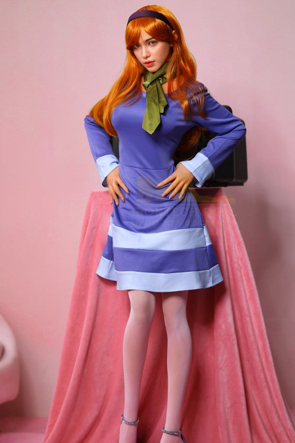 167cm/5ft6 E-Cup Japanese Redhead Big Tits Silicone Sex Doll - S42 - BestDollForYou