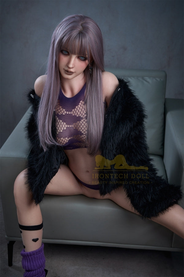 169cm/5ft7 C-Cup Purple Hair Silicone Sex Doll S9 - BestDollForYou