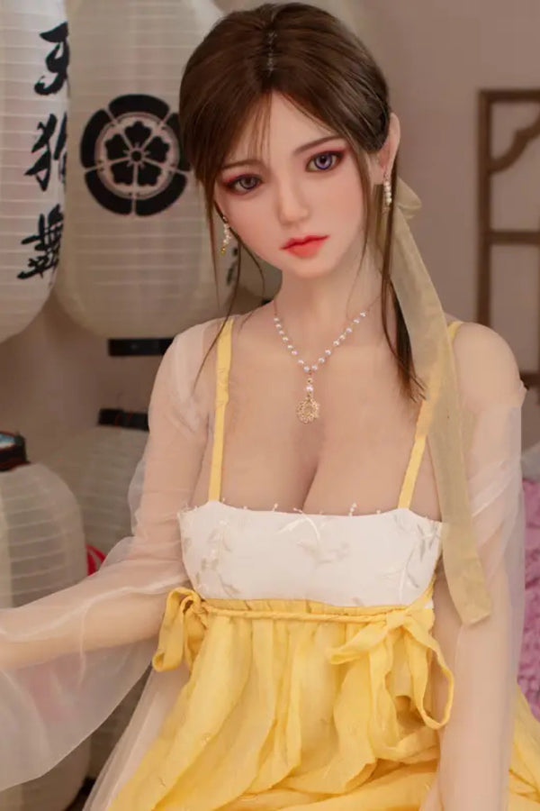 160cm/5ft3 D-cup Chinese Silicone Head Sex Doll - Wennie - BestDollForYou