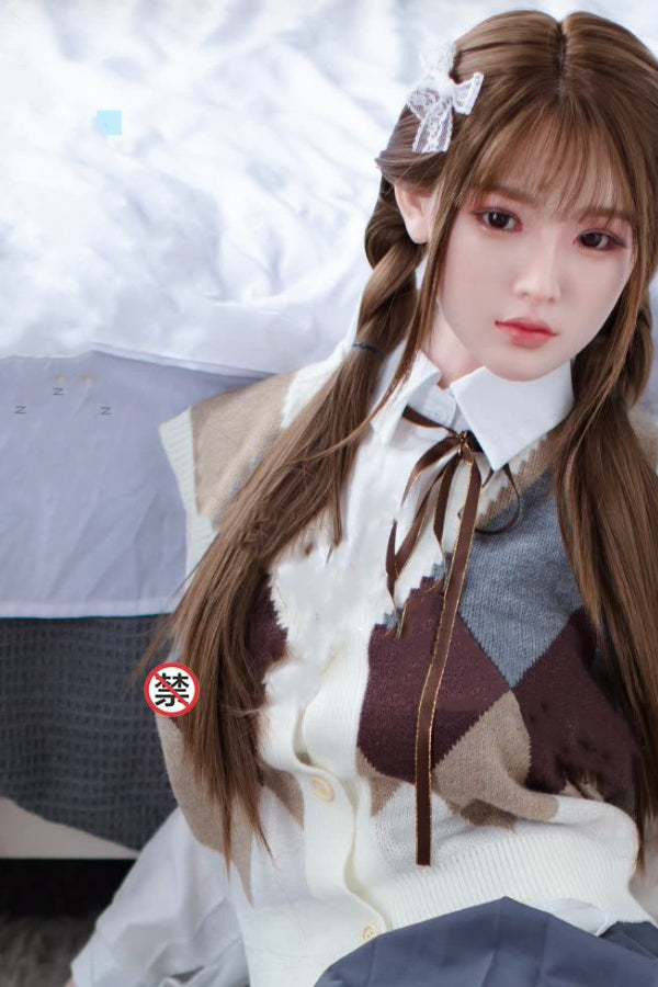 150cm/4ft11 D-cup Japanese Silicone Head Sex Doll -  A35 Sora - BestDollForYou