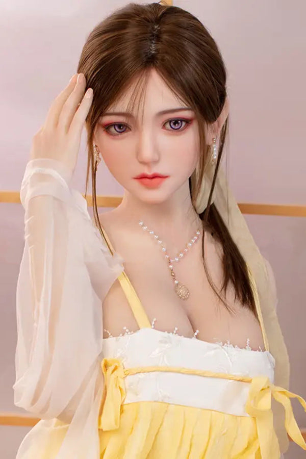 160cm/5ft3 D-cup Chinese Silicone Head Sex Doll - Wennie - BestDollForYou