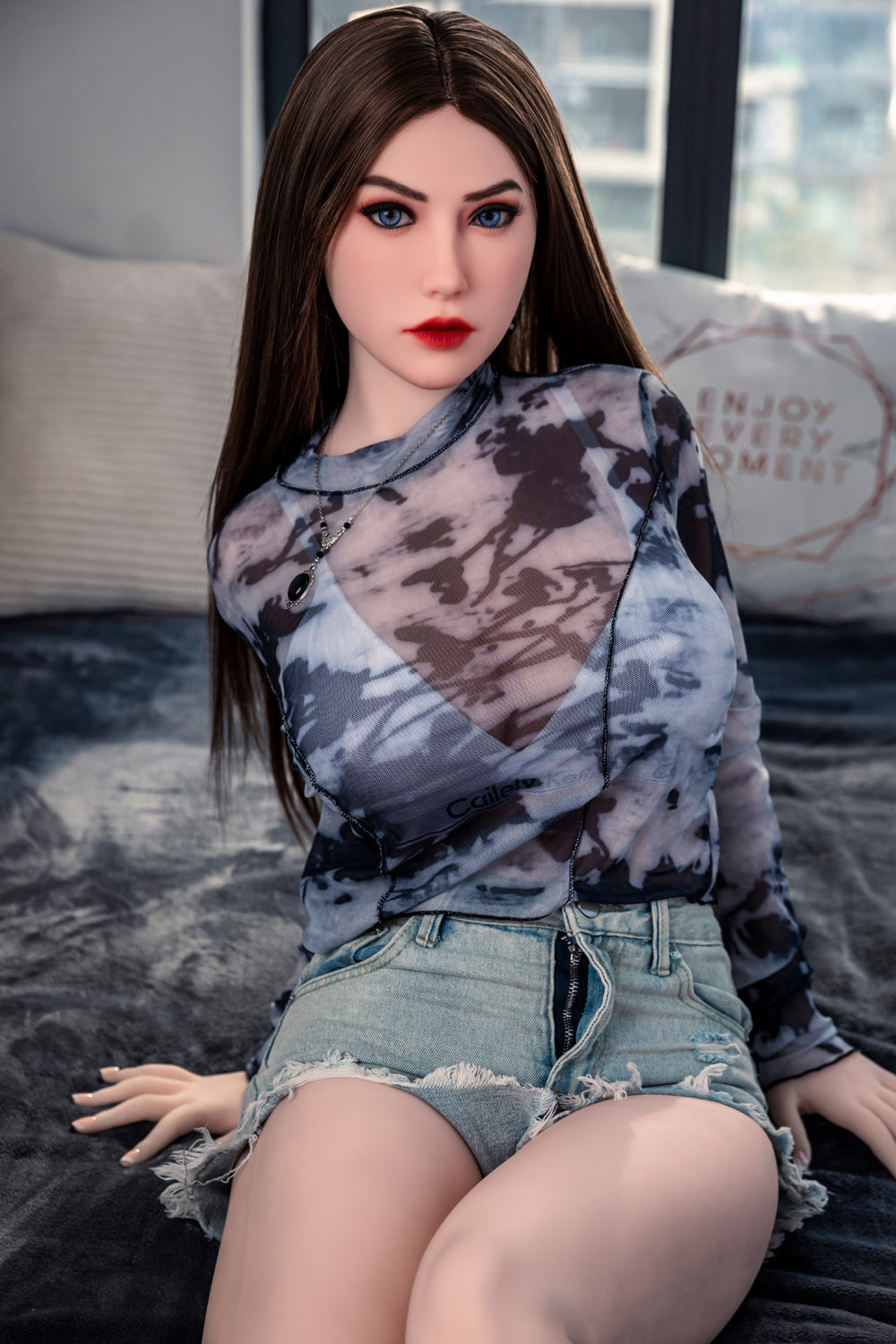 EU In Stock - 160cm/5ft3 D-cup TPE Asian Sex Doll - C9