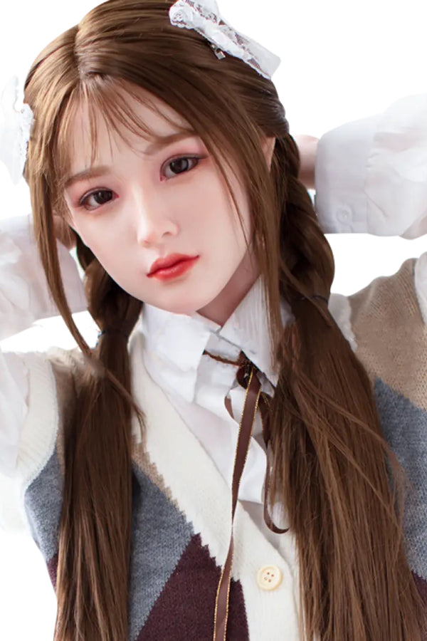 150cm/4ft11 D-cup Japanese Silicone Head Sex Doll -  A35 Sora - BestDollForYou