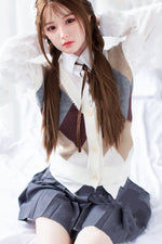 150cm/4ft11 D-cup Japanese Silicone Head Sex Doll -  A35 Sora - BestDollForYou