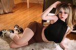 EU In Stock - 160cm/5ft3 D-cup ROS Silicone Head Blonde Sex Doll - M8 - 我的商店