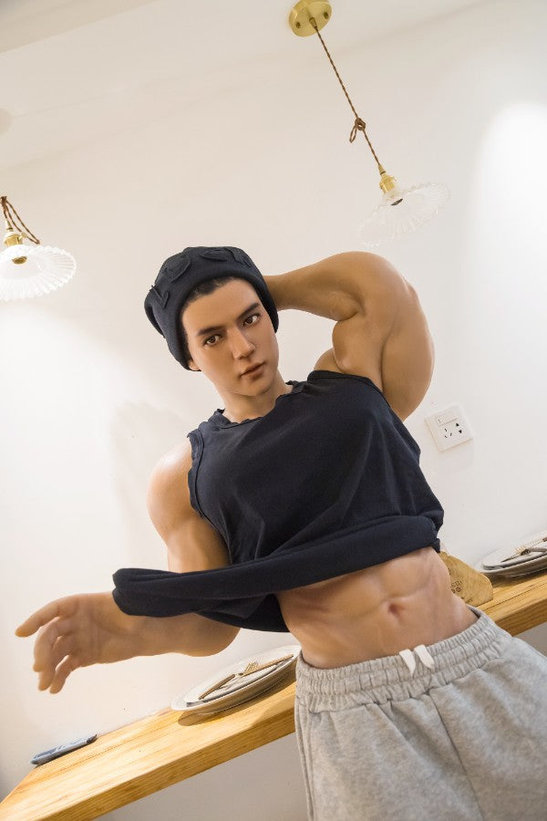 177cm/5ft9 Realistic Male Silicone Sex Doll - Muscle HAN