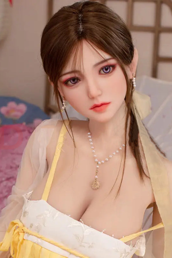 160cm/5ft3 D-cup Chinese Silicone Head Sex Doll - Wennie - BestDollForYou