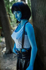 🔹CLM Classic🔹158cm Myrtice B-Cup Alien Blue Skin Anime Sex Doll Tifa Makeup (Avatar-Blue) - BestDollForYou