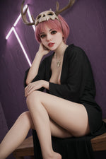 US In Stock - 148cm/4ft9 Big Boobs TPE Redhead Sex Doll - 