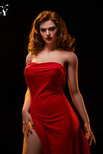 176cm/5ft9 E-Cup Real Skin Texture Silicone Head Sex Doll - Beatrice Red Head  - Natural Skin - BestDollForYou