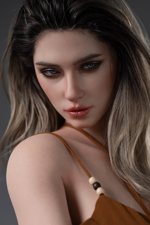 168cm/5ft6 F-Cup Silicone Head Sex Doll -  Carina ROS Head - Natural Skin - BestDollForYou