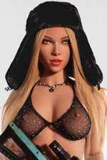 EU In Stock - 157cm/5ft2 E-Cup Blonde TPE Sex Doll 