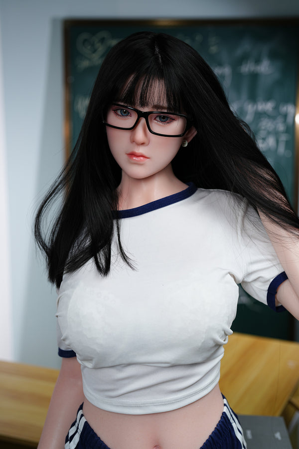 EU In Stock - 160cm/5ft3 D-cup Silicone Head Chinese Sex Doll - C36S