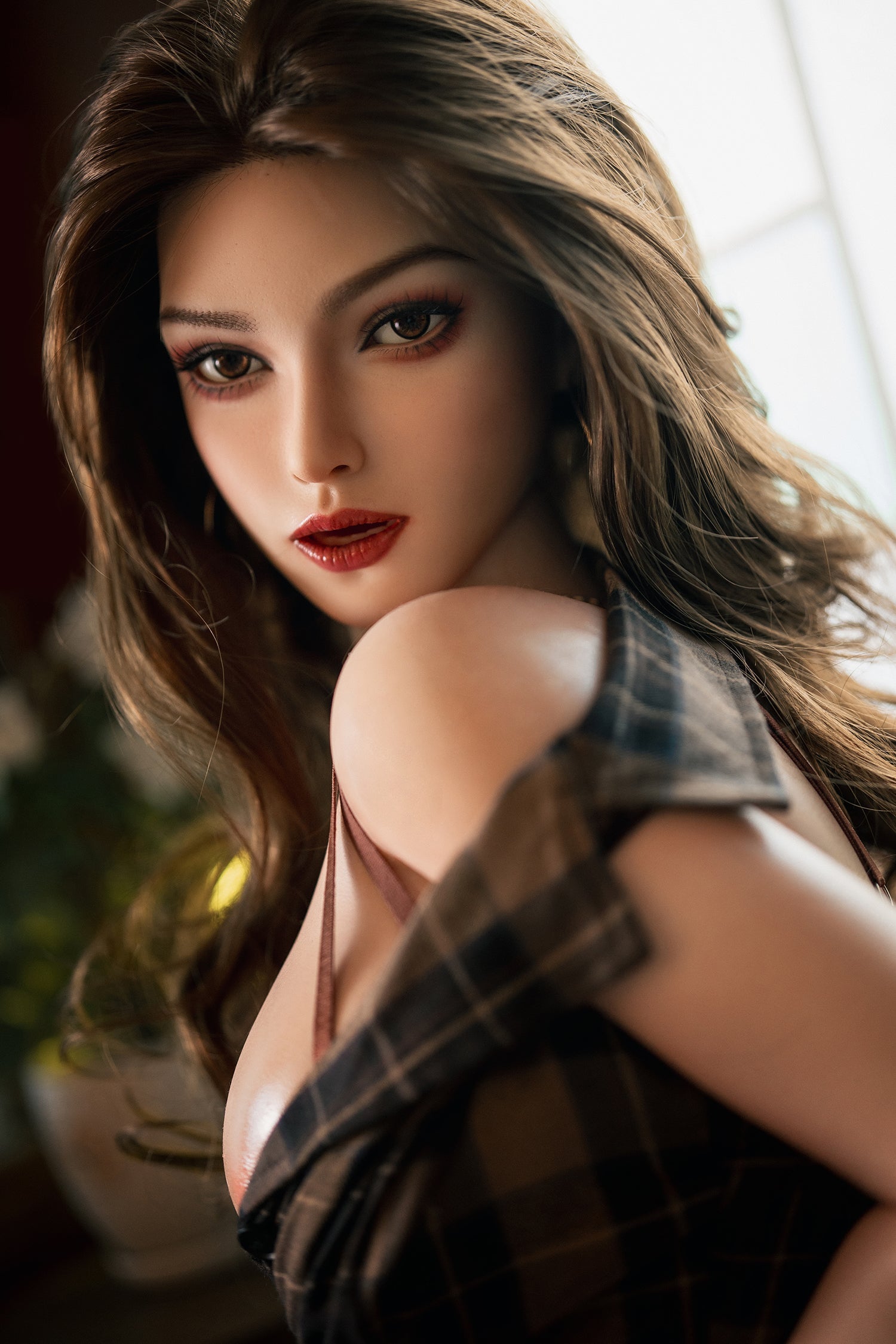 164cm/5ft5 F-cup Big Breast Silicone Sex Doll – 
