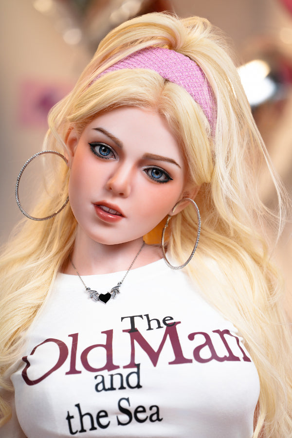 US In Stock - 170cm/5ft7 D-cup Silicone Head Blonde Sex Doll C2S - 我的商店