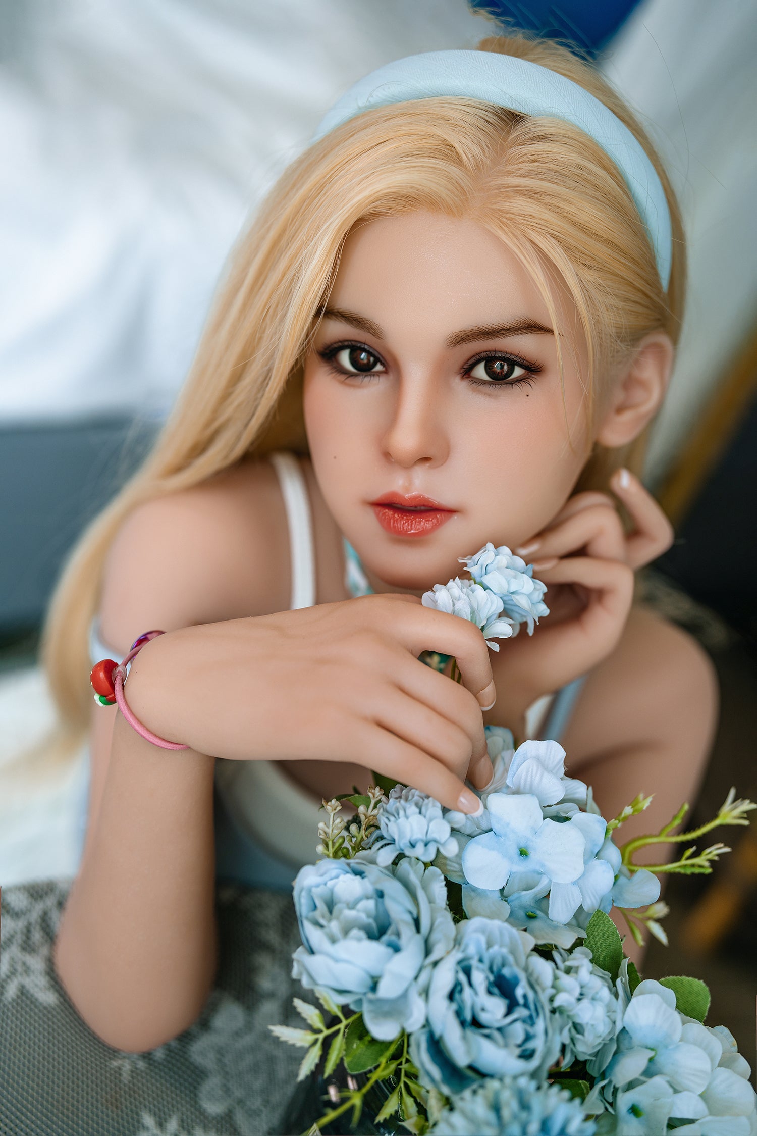 US In Stock - 148cm/4ft9 C-cup Medium Breast Silicone Head Sex Doll – M15