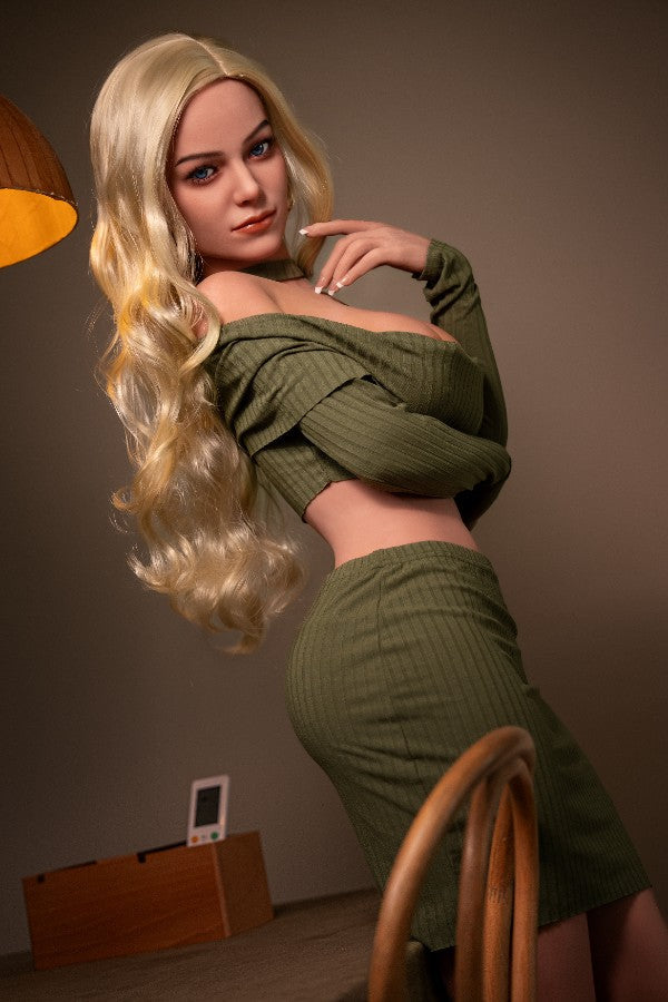 166cm/5ft5 H-cup Blonde TPE Sex Doll - 