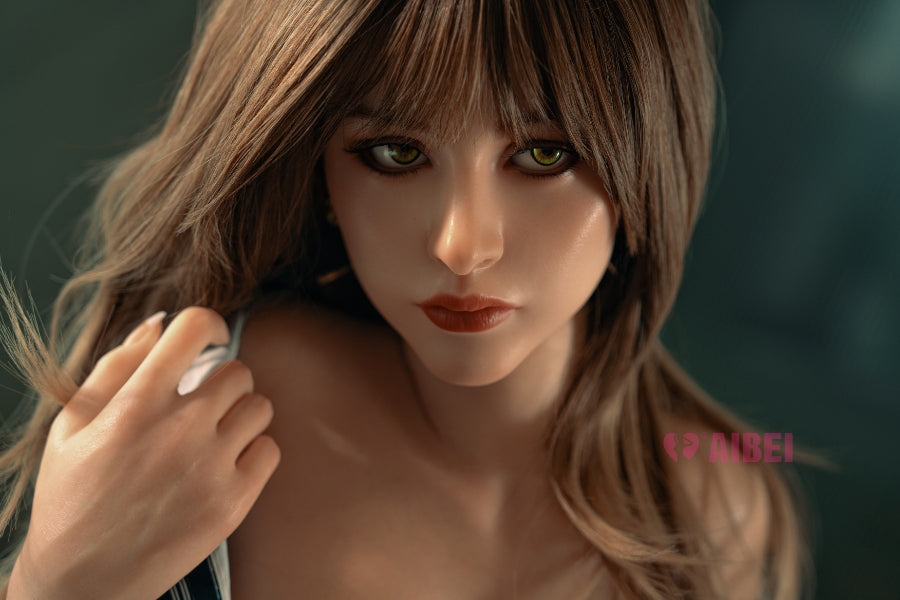 158cm/5ft2 F-Cup Skinny Silicone Sex Doll 