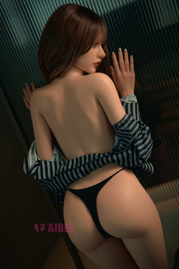 158cm/5ft2 F-Cup Skinny Silicone Sex Doll 