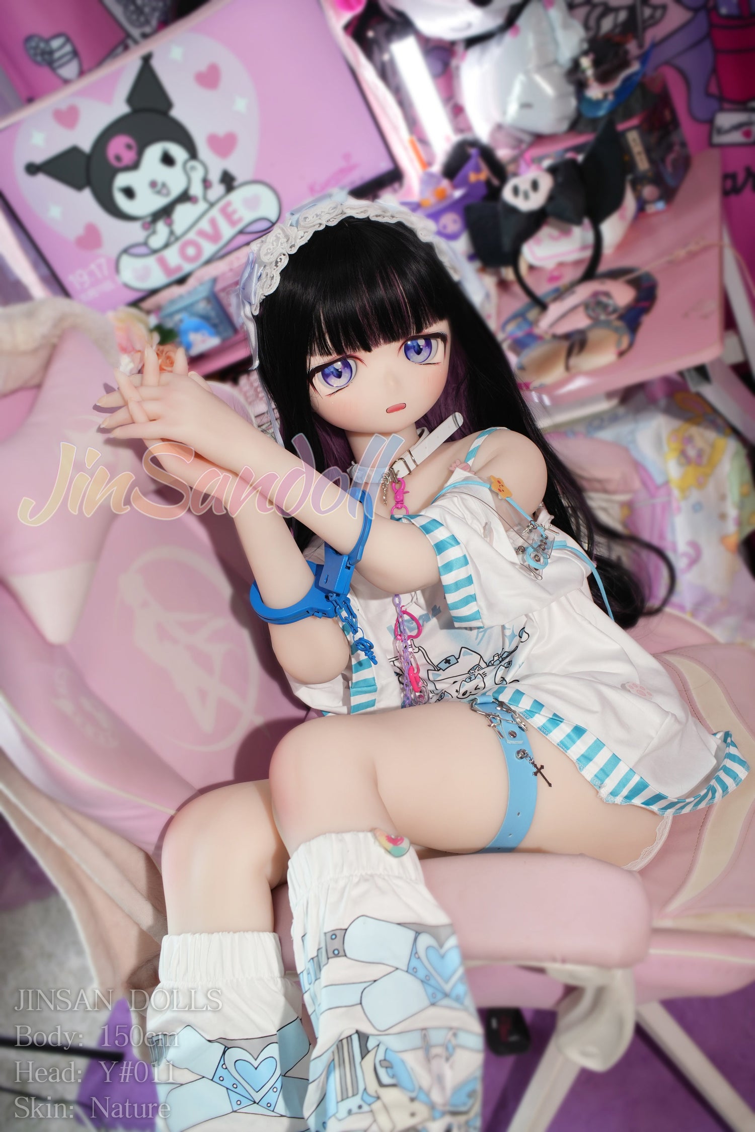 150cm/4ft11 A-cup Anime TPE Sex Doll with 