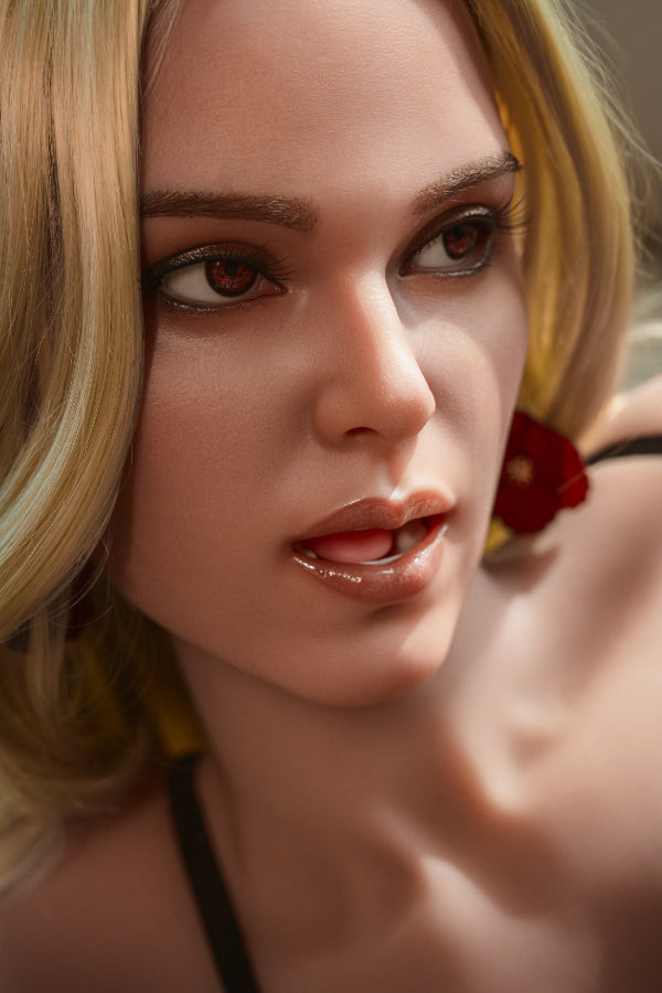 166cm/5ft5 H-cup Blonde Hybrid Sex Doll 