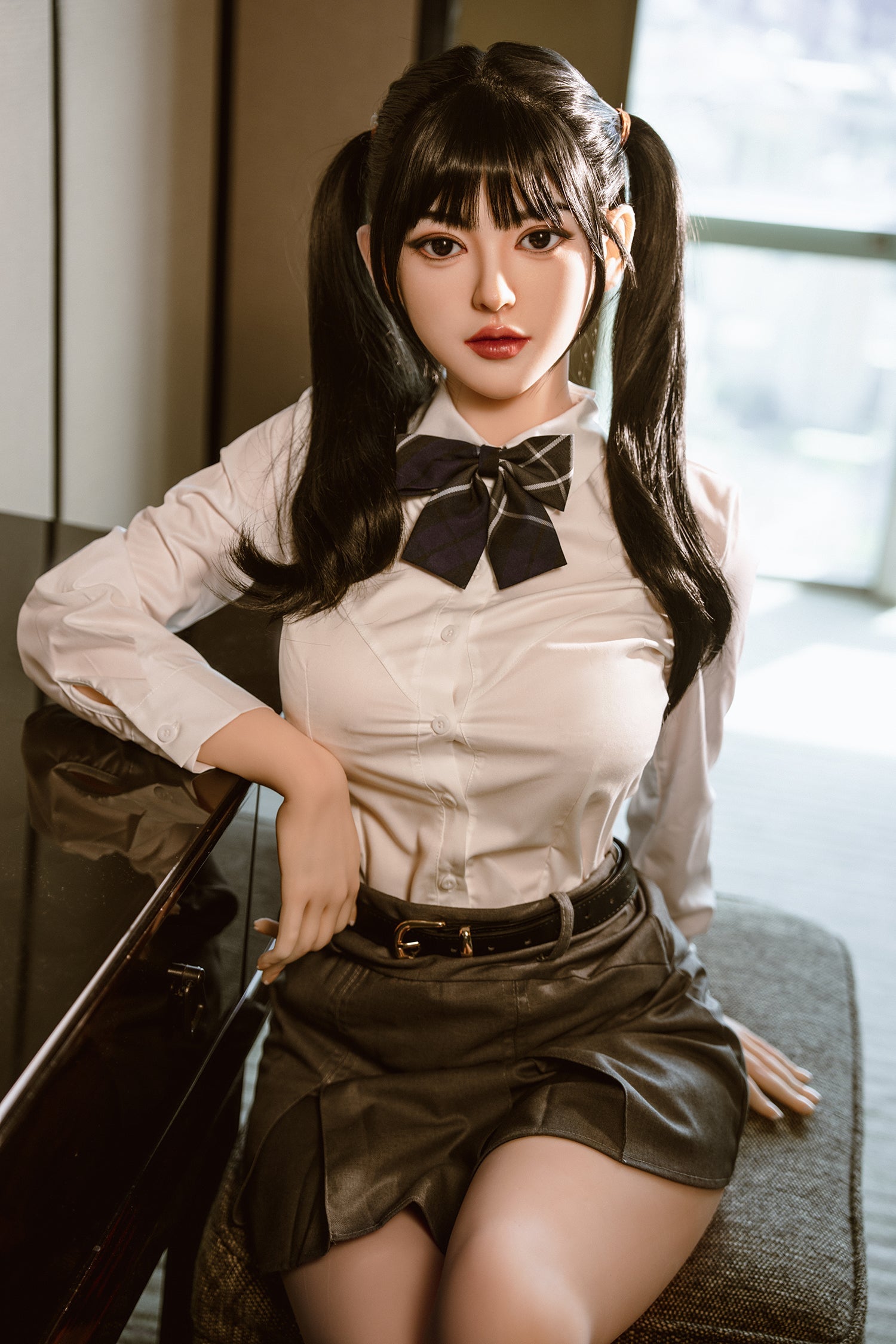160cm/5ft3 C-cup Cute Silicone Head Sex Doll – 