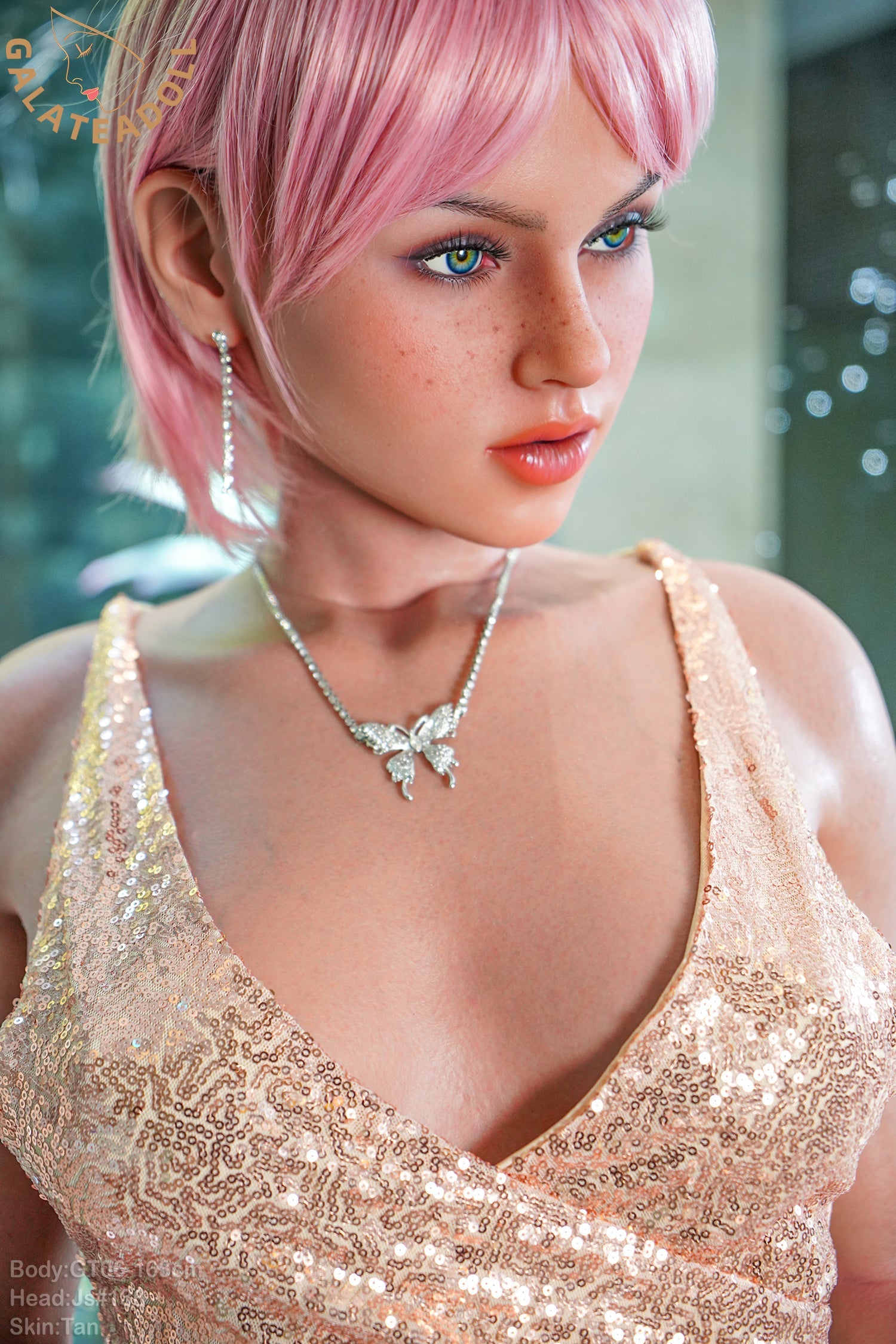 163cm/5ft4 E-cup Real Skin Texture Silicone Sex Doll GT06 ¨C JS136 Tan - 我的商店