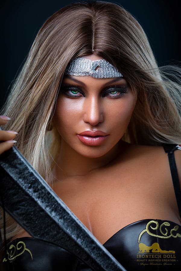 164cm/5ft5 F-cup Big Breast Cosplay Silicone Sex Doll - Hedy S26 Warrior - BestDollForYou