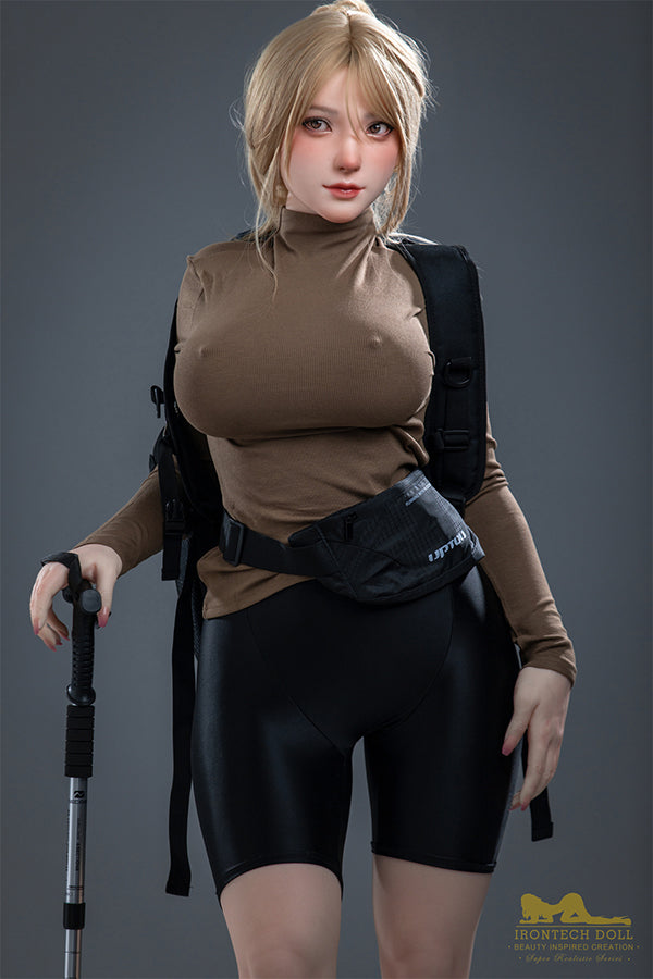 EU In Stock - 165cm/5ft5 G-Cup Japanese Full Body Tall Silicone Sex Doll - S32 Kitty Natural