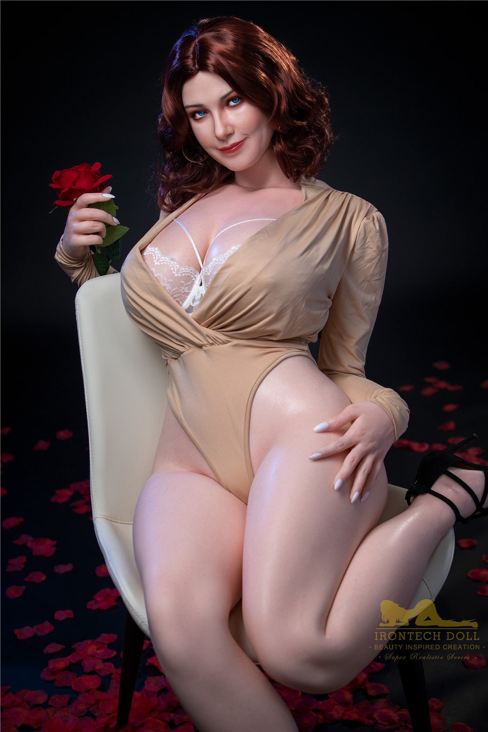 160cm/5ft3 I-cup BBW Big Booty Silicone Sex Doll – S12 Carmel - BestDollForYou