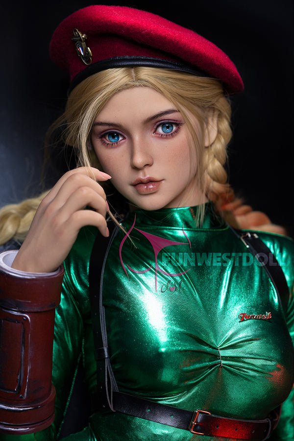 EU In Stock - 157cm/5ft2 C-cup Cosplay Street Fighter Killer Bee Cammy Anime Sex Doll - 