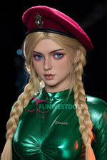 EU In Stock - 157cm/5ft2 C-cup Cosplay Street Fighter Killer Bee Cammy Anime Sex Doll - 