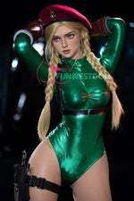 EU In Stock - 157cm/5ft2 C-cup Cosplay Street Fighter Killer Bee Cammy Anime Sex Doll - 