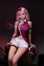 US In Stock - 159cm/5ft3 A-cup Cosplay Naruto Sakura Haruno Anime TPE Sex Doll FWD079 